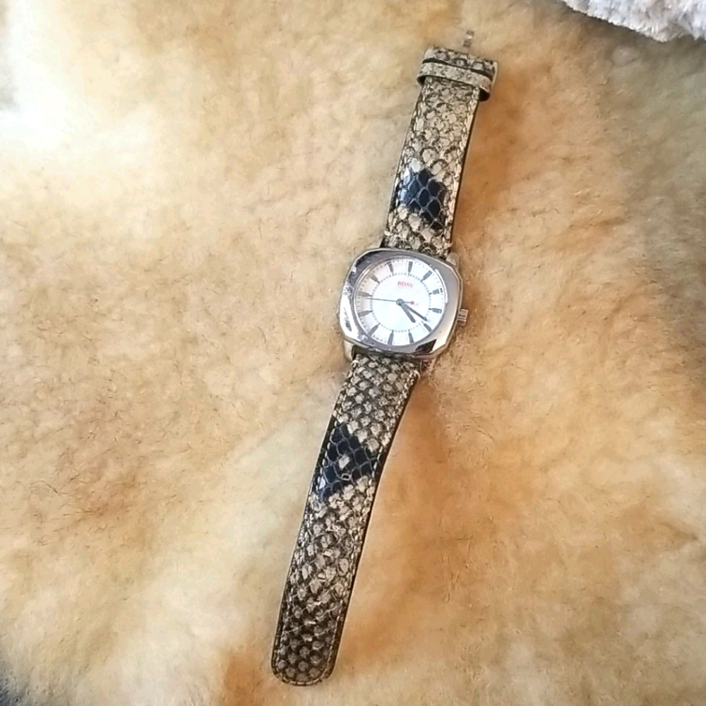 Hugo Boss Ladies Python Snakeskin Watch